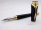 AAA Replica Mont Blanc Princess Fountain Pen Black and Gold (2)_th.jpg